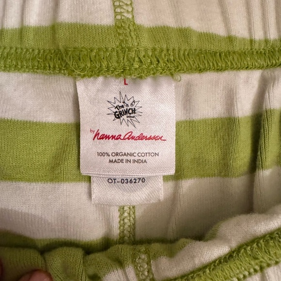 Hannah Andersson Grinch Pajamas Set - Green and White - Picture 3 of 3